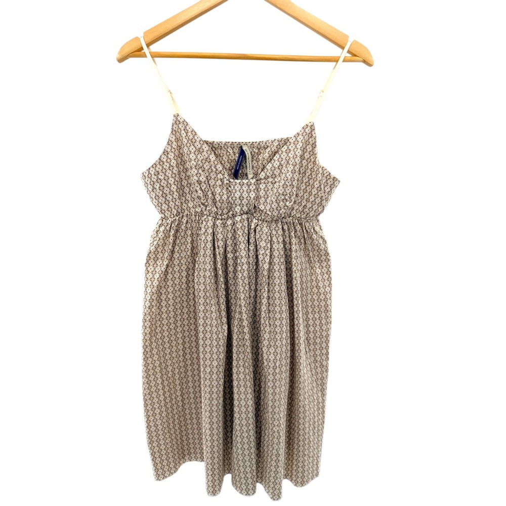 Lei Cotton Geometric Medallion Empire Waist Cami Dress Y2K Cottagecore Peasant
